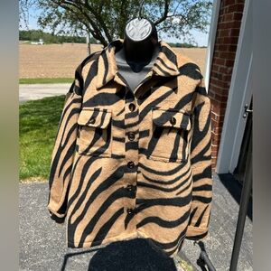 NWT - Boutique Inventory - Zebra Jacket